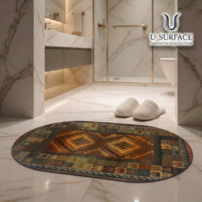 OVAL BATHROOM MAT