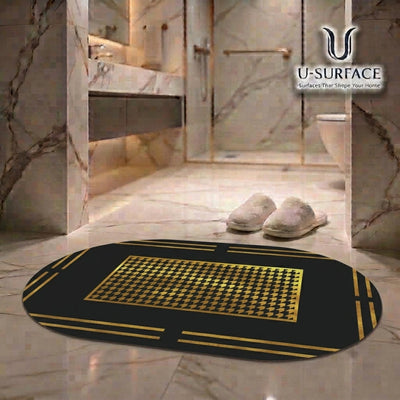 OVAL BATHROOM MAT