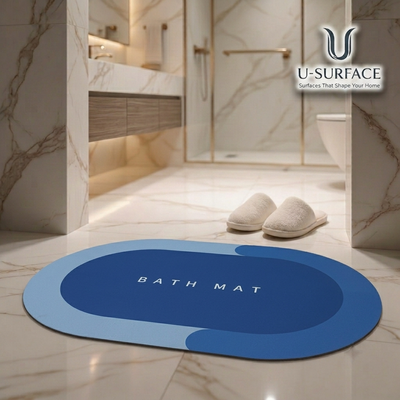 OVAL BATHROOM MAT